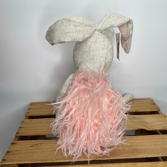 Cottontail Lane Pink Easter Bunny Ballerina Plush Weighted bottom NWT - Picture 4 of 7